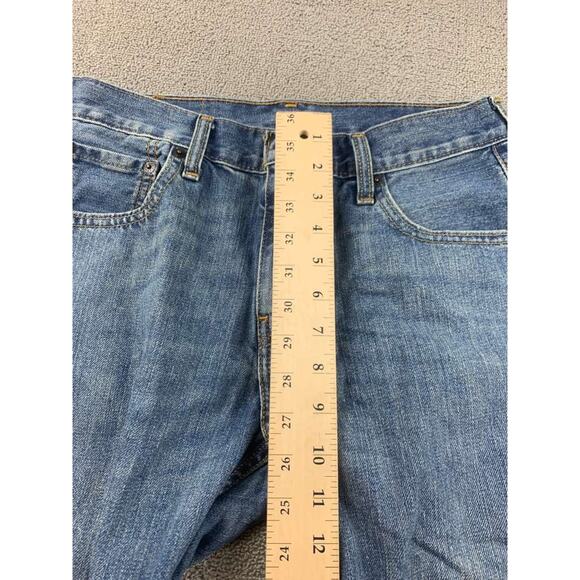 Levi’s 569 Jeans Men 29x30 Blue Denim Loose Straight Zip Fly Five Pocket Patch - Picture 6 of 9